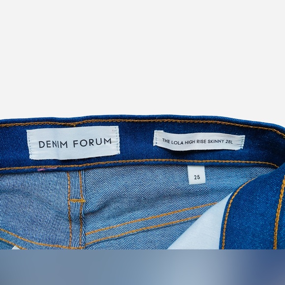 DENIM FORUM LOLA HIGH RISE SKINNY JEAN - Picture 3 of 3